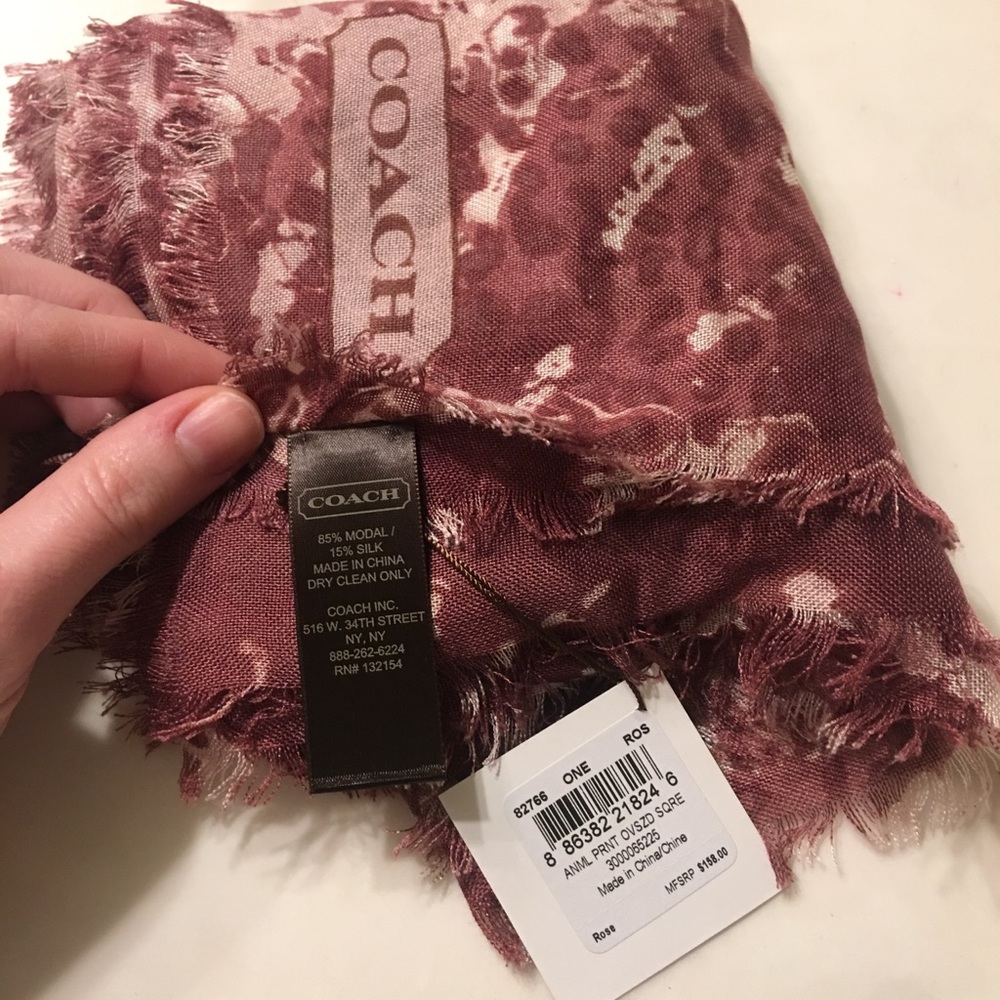 Coach NWT Animal Print Square/ Scarf - Picture 2 of 3